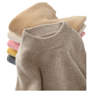 Thickened Woolen Knitted Sweater High Neck Base Layer round Neck Sweater for Boys And Girls Autumn Winter Childrens Clothing