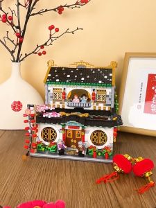 LOZ IDEAS Mini Block 1034 Traditional Chinese Courtyard CNY Chinese New Year Gift Decoration Building Brick Toy