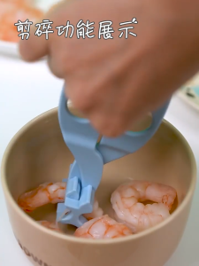 Baby Food Scissors Multi Function Grinder Auxiliary Food Scissors Alat Makan Bayi 婴儿辅食剪刀