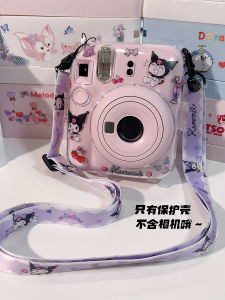 Fuji Instant Camera Protective Case MiniSE/12/11/9/8/7+ Transparent Cute Strap Rope Digital Accessories Film Photography Gear