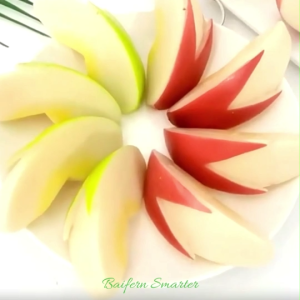 โมเดลแอปเปิ้ลหั่นชิ้น ผลไม้ปลอม ผลไม้หั่นเป็นชิ้น DIY กแต่งร้านค้า ผลไม้หั่น อุปกรณ์ประกอบฉาก พร๊อพถ่ายสินค้า