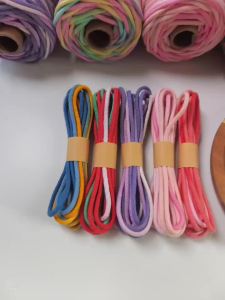 High Quality 3mm Macrame Braided cord 100% Pure cotton Pastel Macrame Cord 5.5 yards/5M Zero Waste Bulky Packing braided rope