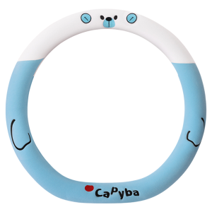 CapitAuto | Cute Capybara Soft Fleece Winter Steering Wheel Cover