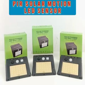 PIR Motion Solar LED Sensor Control Light 20 30 48 96 Auto On Off Waterproof Wall Lamp Outdoor COB Garden Lampu Cahaya LED Rumah Kebun