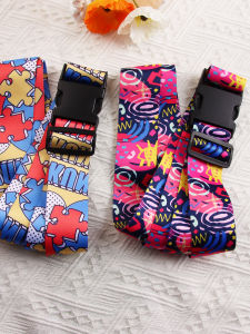 สายรัดกระเป๋าเดินทางแบบปรับได้ กระเป๋าเดินทางสำหรับการศึกษาต่างประเทศ กระเป๋าเดินทางแบบพกพาสำหรับผู้หญิง ป้ายราคา 36 ชิ้น