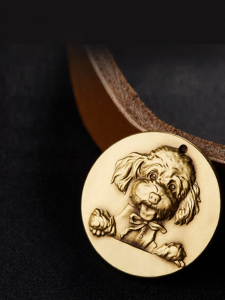 XINGFUXIAOGOU | Customizable Lost-Proof Dog Tag Copper