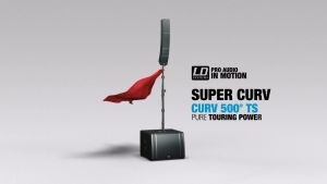 LD SYSTEMS CURV 500 TS Portable Touring Array System Active Column ลำโพงคอลัมน์ แอคทีฟ ซับวูฟเฟอร์ 15 นิ้ว พร้อมแอมป์ขยาย 1000 วัตต์ (ราคา/ชุด)