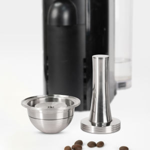 Các Viên Cà Phê Tái Sử Dụng Bằng Thép Không Gỉ 80ml Tương Thích Với Máy Pha Cà Phê Nespresso Vertuoline GCA1 Delonghi ENV135S - Bộ Lọc Cà Phê Thân Thiện Với Môi Trường