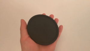 Silicone Coaster Black Round Waterproof Anti Slip Heat Resistant Mug Cup Mat For Home Office Desk