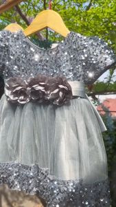 Dress Anak Perempuan Payet Lengan Pendek Usia 6 bulan - 8 Tahun