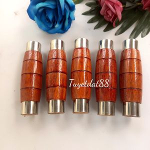 Cán Chuôi Tra Dao -Cán Chuôi Chất Gỗ Lim Khâu Inox 2 đầu Chắc Khỏe Đẹp