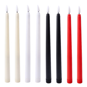 2pcs LED Long Pole Electronic Candle Lamp Flameless Cone Candle Lamp is Used for Wedding Birthday Party Restaurant Decoration Atmosphere Supplies
