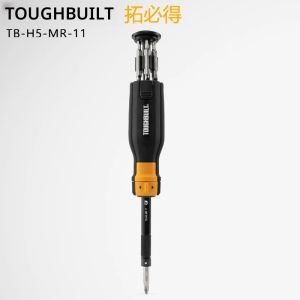ชุดไขควงหลายหัวแบบมีด้ามจับสองวัสดุ TOUGHBUILT รุ่น TB-H5-MR-11 จำนวน 9 ชิ้น พร้อมระบบขันแบบวงล้อ ผลิตภัณฑ์มีตำหนิ