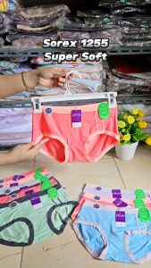 Cd Wanita Sorex 1255 Super Soft isi 3-6 Pcs | Celana Dalam Wanita Sorex Karet Lebar