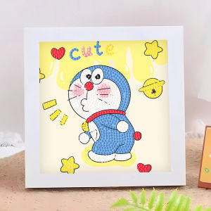 Ayla ครอสติสคริสตัล สติกเกอร์เพชร ของเล่นฝึกสมาธิเด็ก สติ๊กเกอร์ พร้อมกรอบรูป Diamond Painting