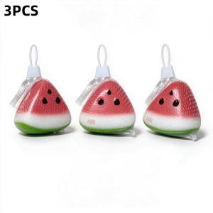 ZXZ | 1/3/6pcs Squishy Watermelon Fidget Toy Anti-Stress Slow Rising Fruit Pinch Squeeze Stress Reliever Funny Pressure Reducer Prop