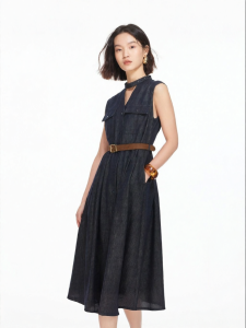 Vero Moda | Spring New Pure Cotton Halter Neck A-Line Dress