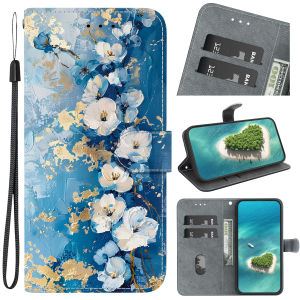 Leather Phone Case For Samsung Galaxy A07 A06 A05 A05S A04E A6 A7 A8 A9 2018 A3 A5 2017 A2 A03 A04 Core Card Slot Wallet Cover