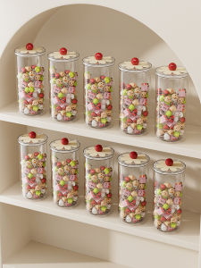 Large Capacity Acrylic Storage Box Display Canister Sealed Dog Figure Collectible Blind Box Toy Storage Container for Home Organization