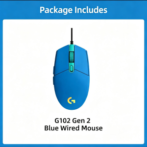 Logitech | Logitech G102 Wired Ergonomic RGB Gaming Mouse Fast Cursor Movement For CS2 PUBG LOL Valorant Gaming And Office Job