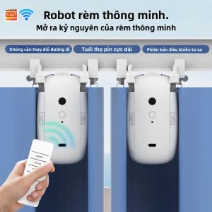 Robot Rèm Thông Minh Wi-Fi 1/2 Chiếc Có Điều Khiển Bằng Giọng Nói Ứng Dụng Tương Thích Với Alexa & Google Home Điều Khiển Từ Xa TU Track