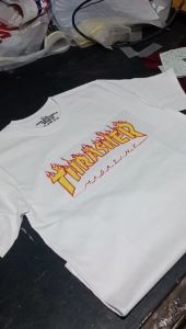KAOS BAND THRASHER / KAOS BAND / KAOS PUTIH TEBAL / KAOS PUTIH COTON COMBED 20S