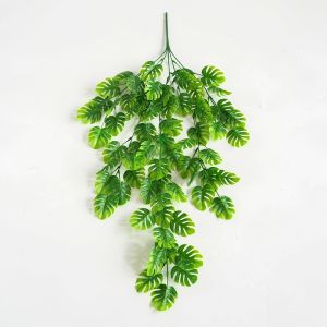 Artificial Turtle leaf wall hanging Plants Vine Hanging Garland Fake Foliage Flowers Home Kitchen Garden Office Wedding Wall Decor