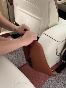 Gwm ORA GOOD CAT เฉพาะด้านหลัง Central Anti-Kick Pad ภายในรถ Anti-Kick Board รถตกแต่งภายในปกหนัง