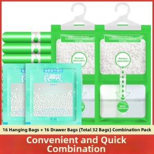 Hanging Dehumidifier Bag Cabinet Mold Proof Moisture Absorber Dryer for South Wind Humidity Control Household Essential