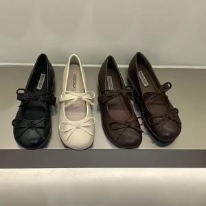 Ballet Bow Fairy Style Womens Shoes