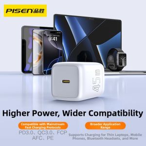 PISEN | GaN Fast Charger Adapter for iPhone 45W