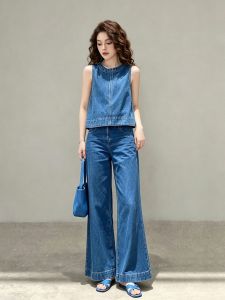Elegant & Fashionable Blue Denim Set