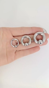 ZS 1 Chiếc Khuyên Mũi Hình Móng Ngựa Bằng Thép Không Gỉ Cho Nam Nữ Khuyên Xỏ Lỗ Vách Ngăn Kích Thước Lớn Khuyên Mở Rộng Tai Ren Trong Khuyên Mũi