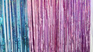 Party Needs Decorations Backdrop Curtain Foil For Birthday Party Supplies Silver Gold Tassel Fringe Curtain wedding decorative Baby Shower Decor