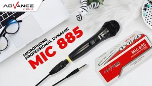 Advance MIC-885 Mikrofon kabel 2.5 Meter Anti-Howling Handheld Wired Microphone 6.5mm Jack