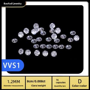 Scattered with Special-Shaped Moissanite Gravel Foot Reverse Small Diamond Stone Micro Inlaid Emerald Colored Gems Ring Assistant Stone with Diamond Pair Stone