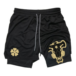New Running Shorts Men Running Fitness Gym Sports Shorts 2-in-1 Quick Drying Workout Training Fitness Jogging Short Pants Summer