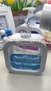 New 500ML/300ML Clear Plastic Pump Bottles Kitchen Liquid Soap Dispenser Hand Sanitizer Shower Empty Pump Shampoo Dish Soap Container Bathroom Shower