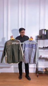 DGM Kemeja Koko Pria Panjang Premium Bordir 011 B