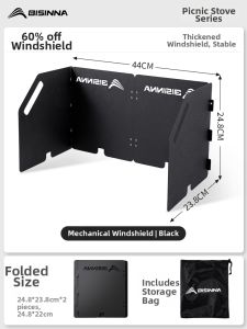 BSWOLF | Outdoor Windshield for Camping Stoves