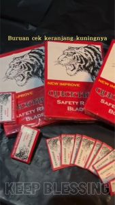 PERKOTAK SILET QUICK TIGER / ISI 10 PCS / COD / KEEP BLESSING