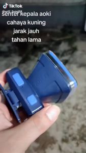 AOKI Senter Kepala 15W 20W baterai lithium tahan hingga 15Jam