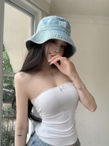 Áo Vest Ngắn Ôm Vừa Vặn Mùa Hè 2025 Pure Desire Dành Cho Nữ Áo Ngực Bên Trong Có Viền Ren Co Giãn Áo Khoác Ngoài Mùa Hè