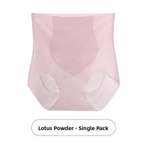 High Waist Seamless Ice Silk Womens Underwear Ultra Thin Briefs Tummy Control Butt Lifting Summer Peach Bottom Triangle Pants