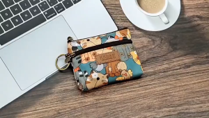 【COD&READY STOCK】Cartoon Animals Wallets Zero Purse Coin Bag Women Short Mini Key Card Holder Storage Bag Cute Zipper Purse Student Money Bag