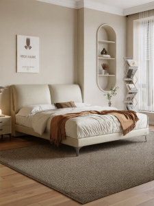 Genuine Leather King Size Bed