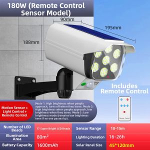 PAIMIJI | Solar-Powered Fake Security Camera with Motion Sensor Light