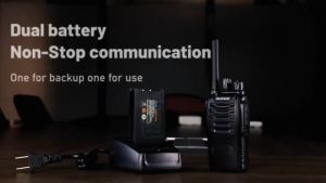 1 แถม 1 วิทยุสื่อสาร ดำ สามารถเชื่อมต่อได้ 48 เครื่อง 5-50KM พร้อมฟังก์ชันไฟฉาย กันน้ำกันกระแทก 9800MAH ความจุแบตเตอรี่สูงสุด