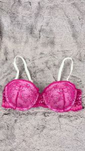 Bra Wanita Kawat Busa Tipis VALERIE Half Cup Mix Lace Premium Pakaian Dalam / Underwear VL335PNK