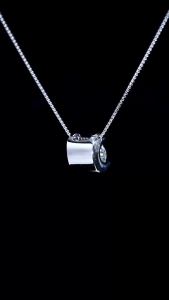 BagueRingen Real 1ct Moissanite Pendant Necklace For Women Top Quality 925 Sterling Silver Wedding Party Bridal Fine Jewelry